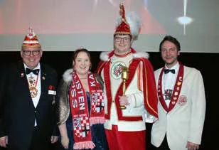 Prinz und Prinzessin mit Vizepräsident Bernd Hoppe
