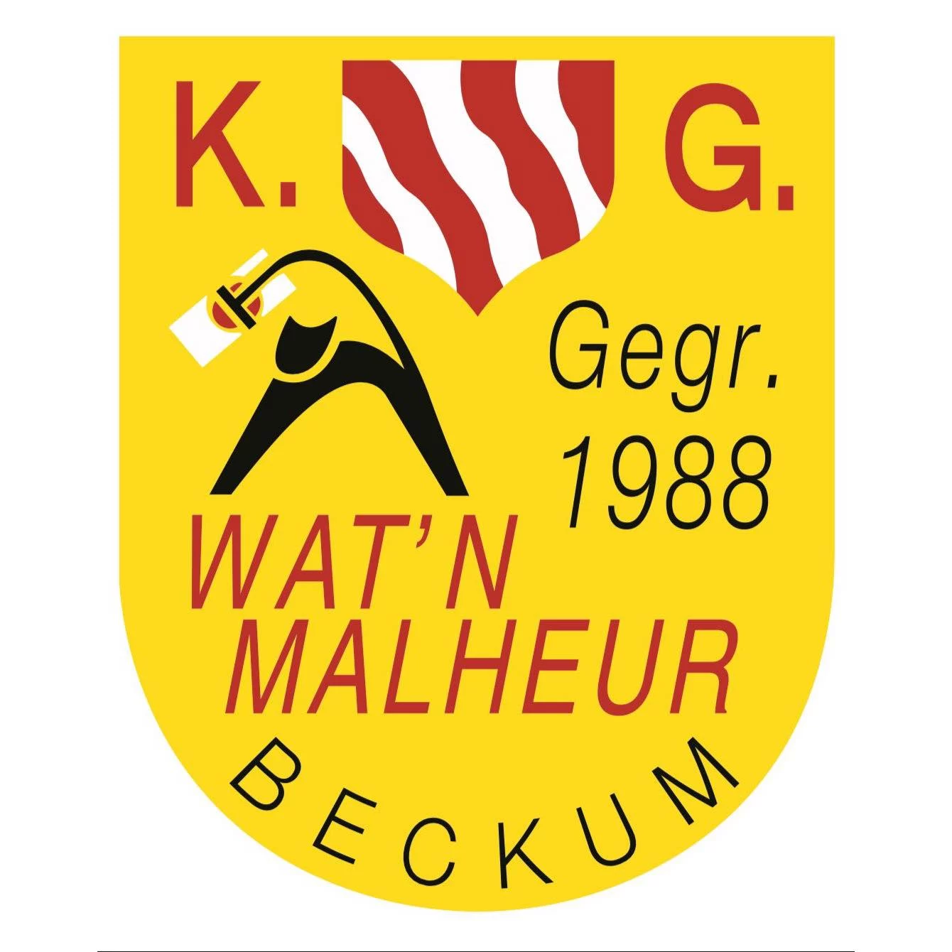 Wappen der KG "Wat'n Malheur" e.V. Beckum