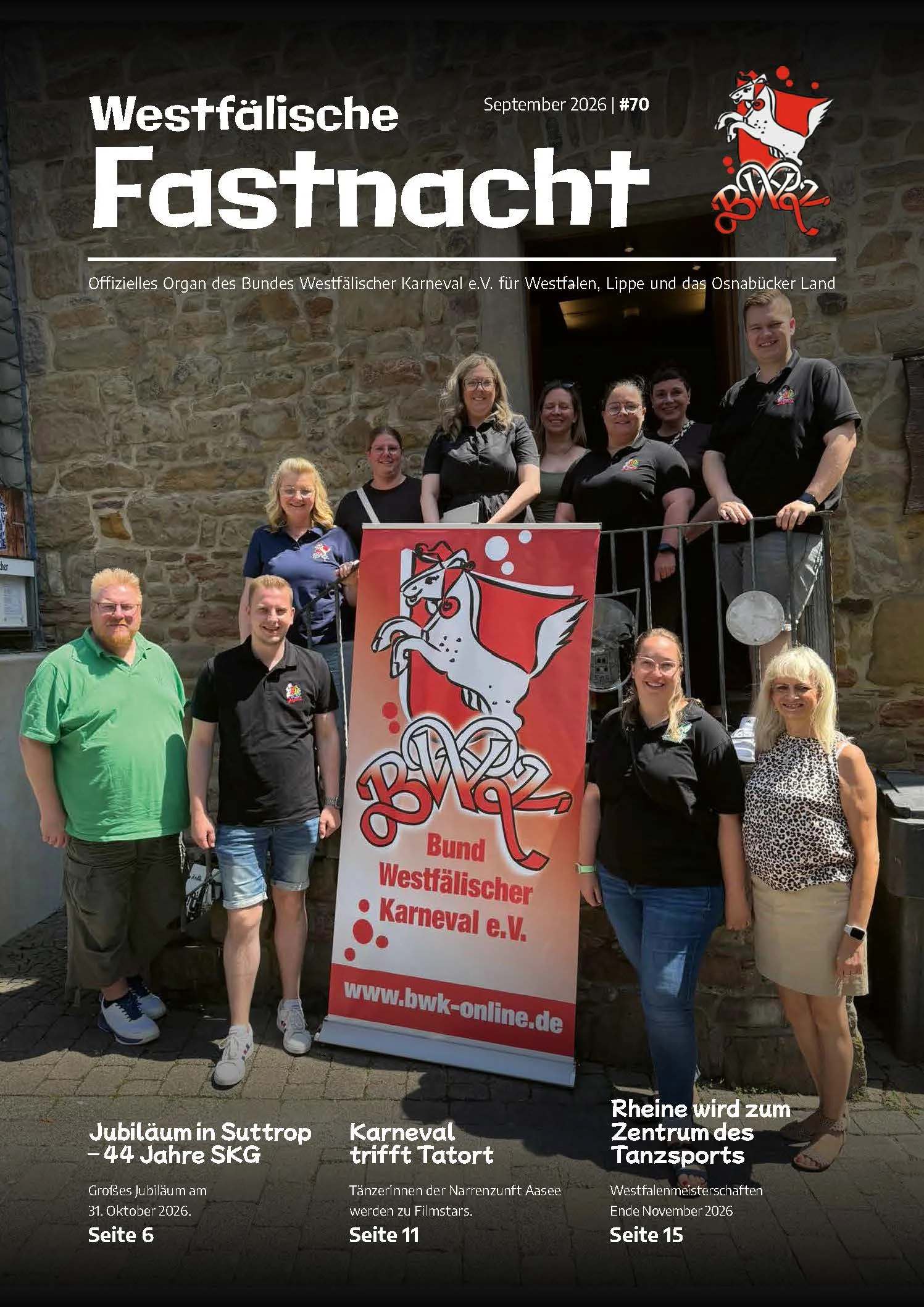 Titelblatt Westfälische Fastnacht - Ausgabe 70